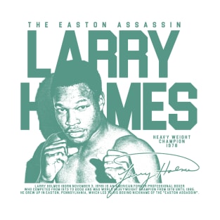 Larry Holmes - Retro Green T-Shirt