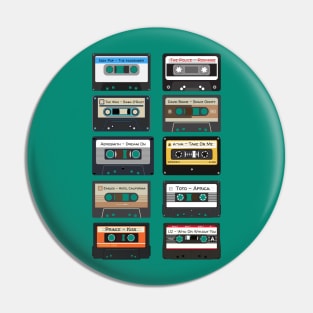 Cassette Tapes with Greatest Songs - Music Lover gift - Music Teacher Gift - Music Art Gift - Musician Gift Pin