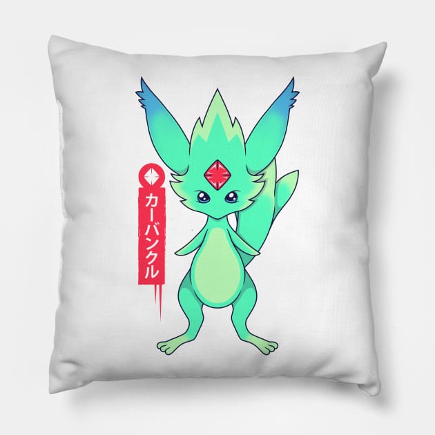 Guardian Force Carbuncle Pillow by Alundrart