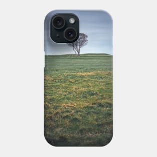 lone tree in the field Phone Case