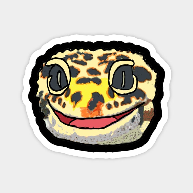 Leopard Gecko Magnet by Mark Ewbie