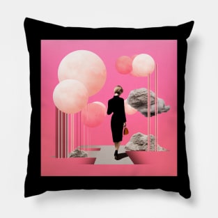 Pink Collage Pillow