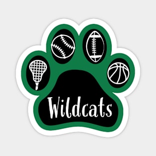 Wildcats sports paw Magnet