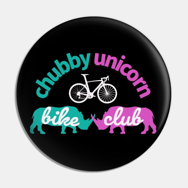 Chubby Unicorn Bike Club Pin by Crooked Skull