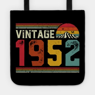 Vintage 1952 Birthday Gift Retro Style Tote