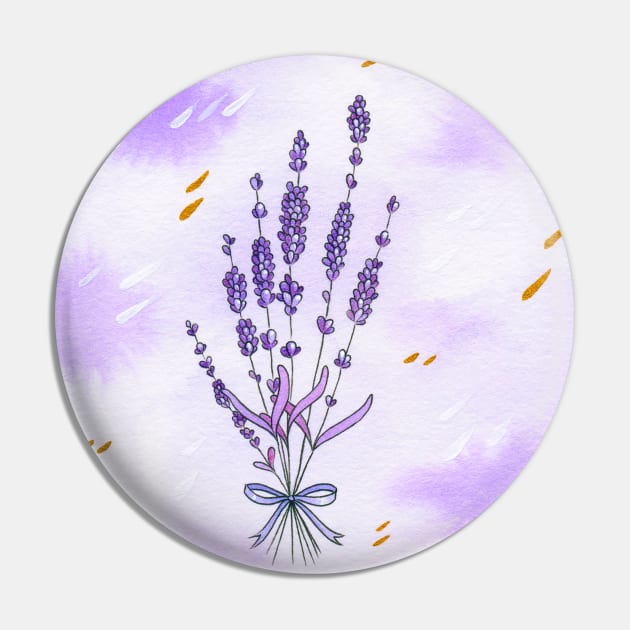 Lavender circle Pin by Leonie Jonk