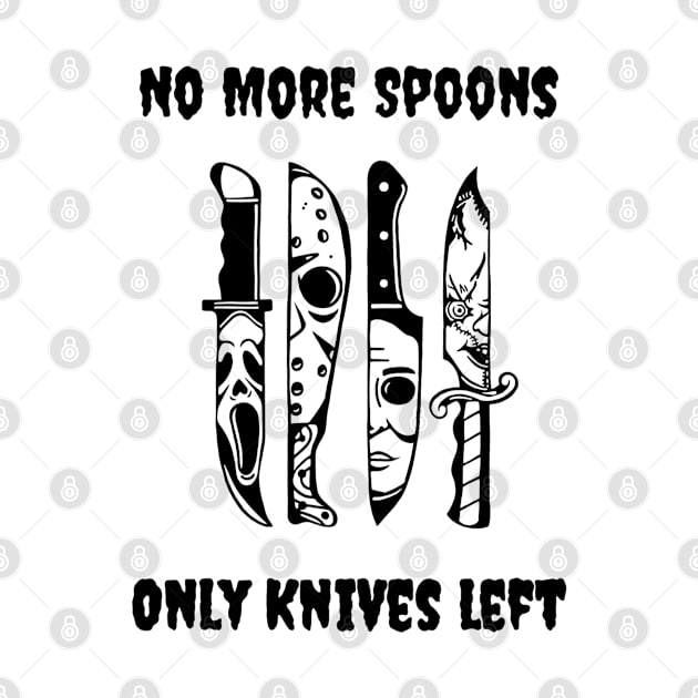 No More Spoons Only Knives Left Scary Movie Characters by CaitlynConnor