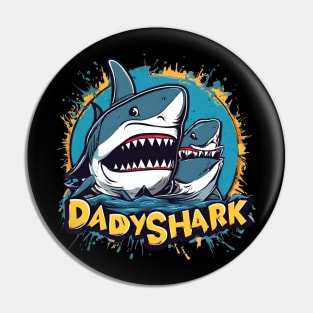 Daddy-shark Pin