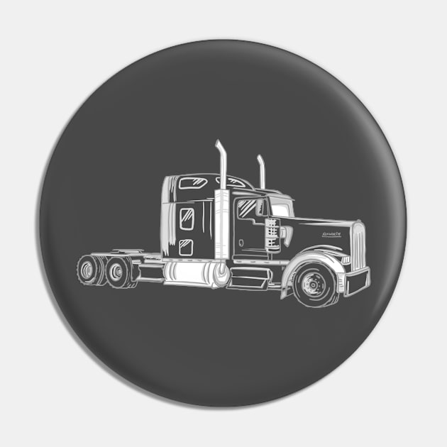 Kenworth truckdriver Pin by Aurealis