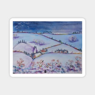 Winter Village Magnet