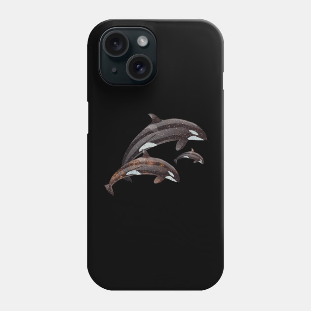 Space Whales - Design #2 - "Pod" Phone Case by PinnacleOfDecadence