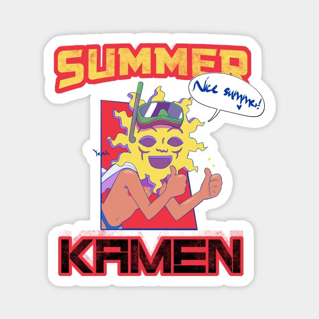 Summer Kamen Magnet by PsychoDelicia