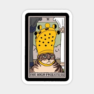 High Priestess Crocs Cat Meme Tarot Magnet