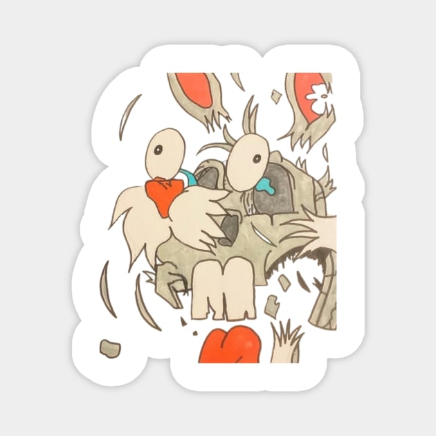 Bugs bunny Magnet by Holliekaye