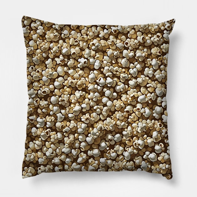 Popcorn inspired pattern Pillow by InspiredCreative