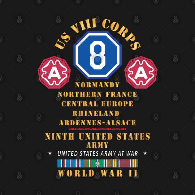 US VIII Corps - 9th Army - Central Europe - Rhineland EUR SVC X 300 by twix123844