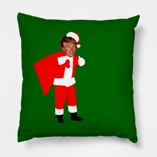 ugly christmas santa claus donald trump Pillow