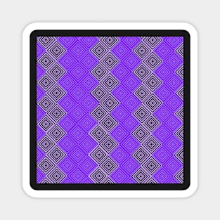 geometric purple diamond design Magnet