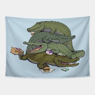 Crocodile stack Tapestry