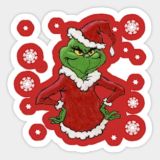 The Grinch - Grinch Xmas  Sticker for Sale by LudiePosada