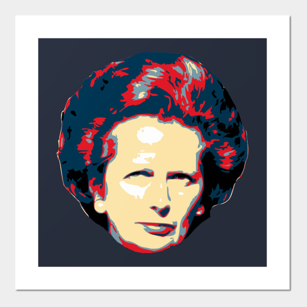 Margaret Thatcher Pop Art Margaret Thatcher Affiche Et Impression D Art Teepublic Fr