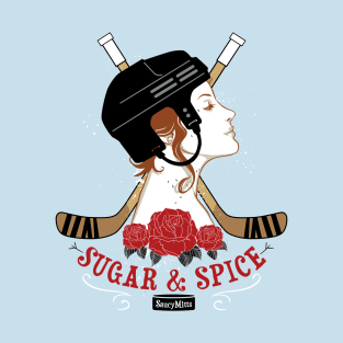 Sugar and Spice Women's Hockey T-Shirt