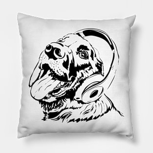 dog music lover Pillow