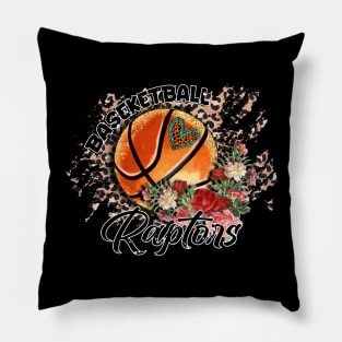 Aesthetic Pattern Raptors Basketball Gifts Vintage Styles Pillow