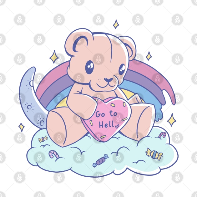 Cute Bear - Go T Hell by Haygoodies