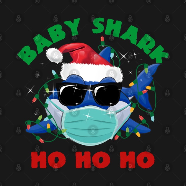 Baby Shark Ho Ho Ho Santa Christmas by mckinney