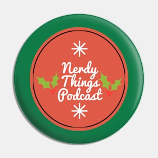 Nerdy Things Podcast holiday Pin