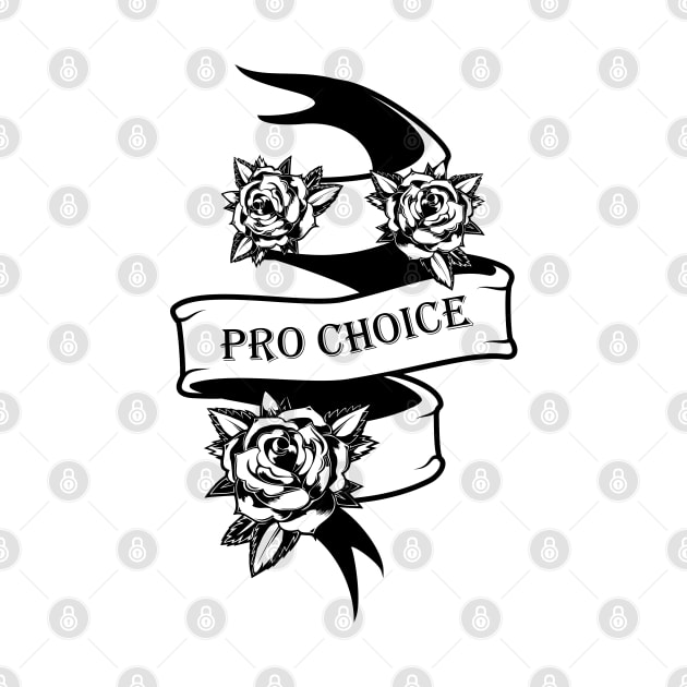 Pro Choice Vintage Ribbon Black and white by yphien