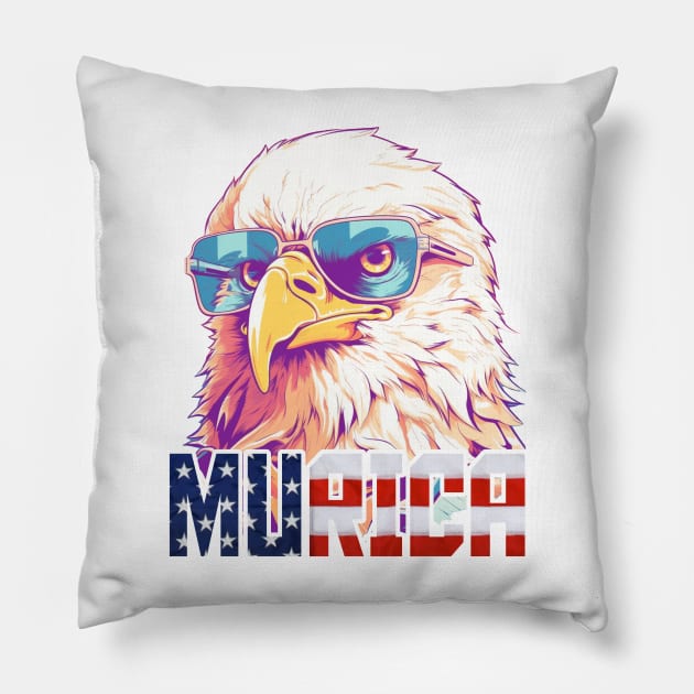 MURICA - Bald eagle number four Pillow by mutu.stuff