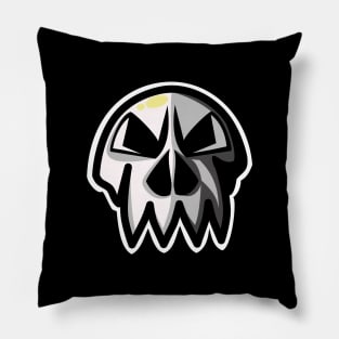 Skull Mascot Logo Pillow