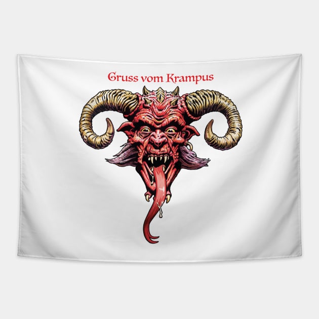 Krampus Tapestry by ERMTees