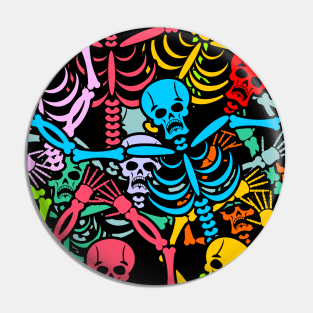 Dance with me skeleton Pin