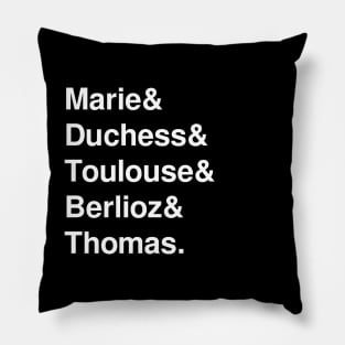 Aristocats Helvetica Pillow