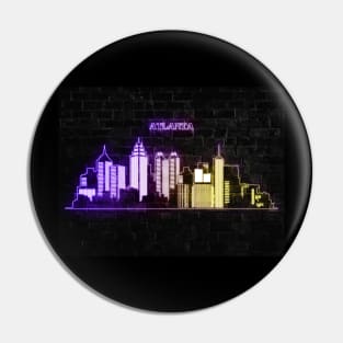 Atlanta skyline Pin