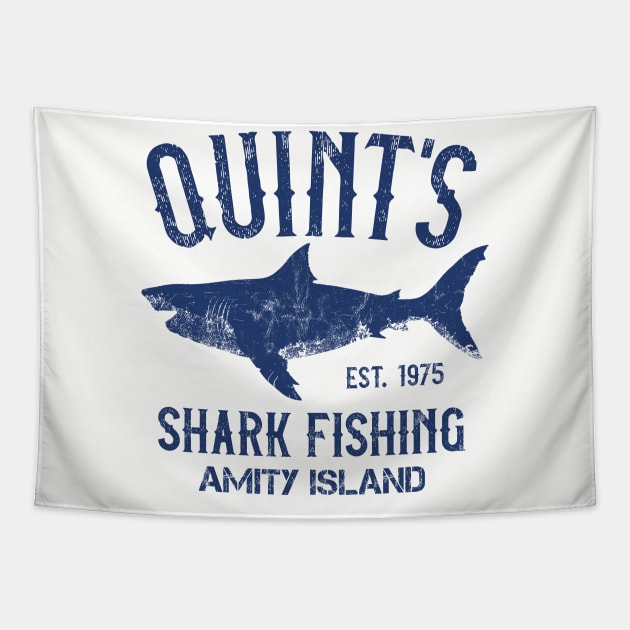 Quint's Shark Fishing - Amity Island Tapestry by IncognitoMode