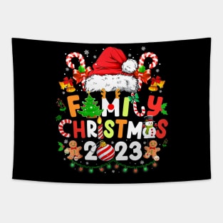 Family Christmas 2023 Funny Tapestry