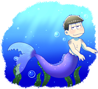 Osomatsu-san : Ichimatsu chibi (Merman) Magnet