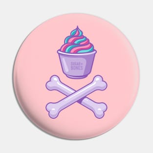 Ice cream and bones on light colours Pin