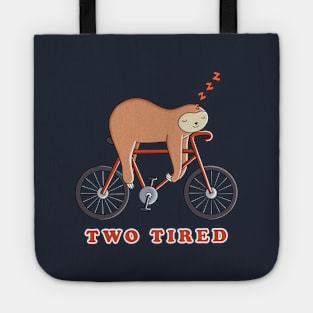 Sloth Bicycle two tired Tote