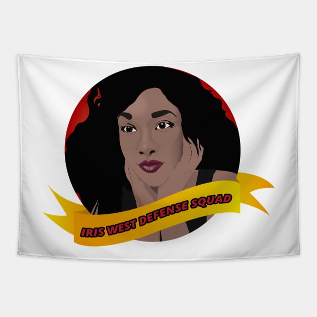 Iris West Defense Squad Tapestry by leroywhitakerva