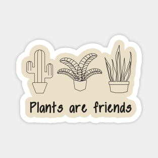 Women's Graphic Funny plant design Cute cactus monstera sansevieria gift Magnet