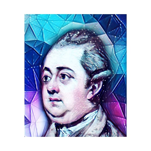 Edward Gibbon Snowy Portrait | Edward Gibbon Artwork 13 by JustLit