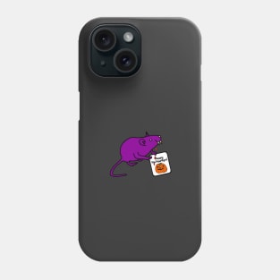 Small Vampire Rat with Halloween Horror Card Phone Case