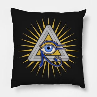 Eye and Triangle Pillow