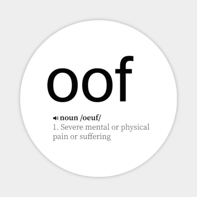 Roblox Oof Roblox Magnet Teepublic - what does oof mean in roblox