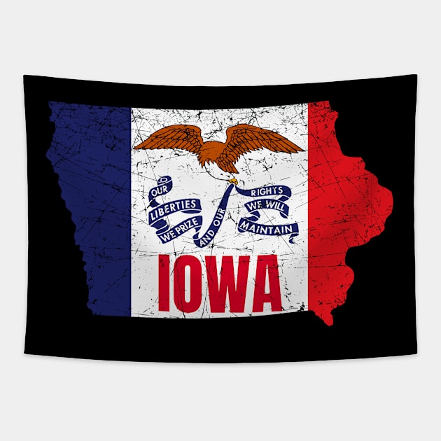 Iowa State Flag Tapestry by FullOnNostalgia